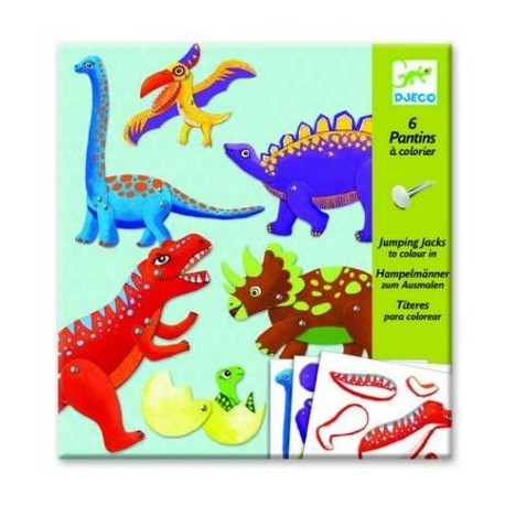 Spalvinimo knygutė „Šokinėjantys dinozaurai"